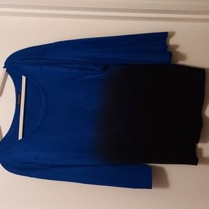 Notations Blue Ombre Bejeweled Sweater
